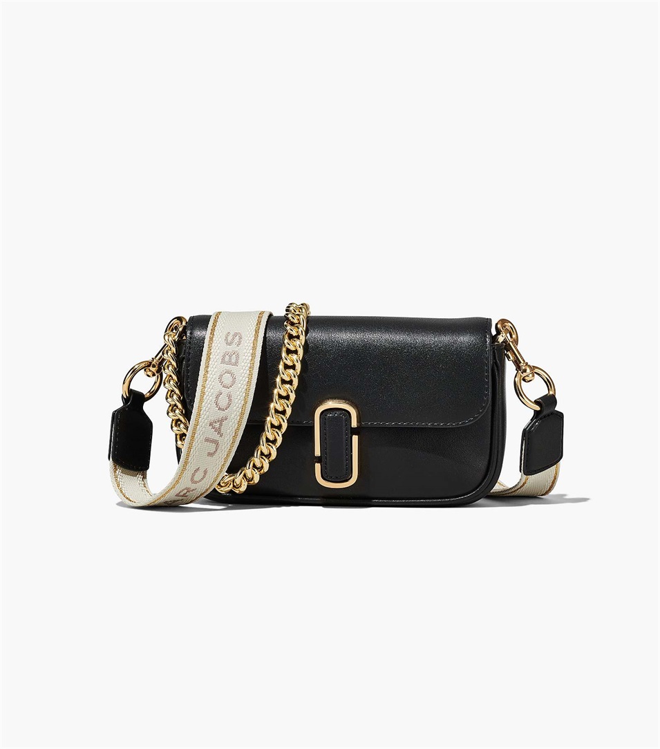 The J Marc Mini Sequined Shoulder Bag in Black - Marc Jacobs